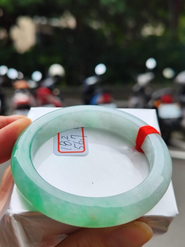 芙蓉種飄綠正圈厚庄手鐲