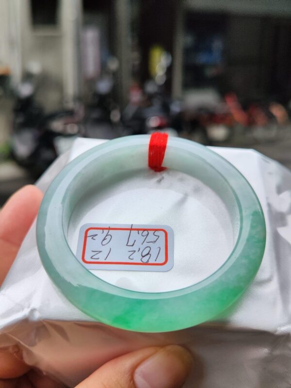 芙蓉種飄綠正圈厚庄手鐲