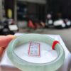 冰種起膠飄綠花正圈手鐲