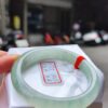 冰種起膠飄綠花正圈手鐲