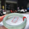 冰種起膠飄綠花正圈手鐲