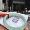 冰種起膠飄綠花正圈手鐲