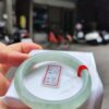 冰種起膠飄綠花正圈手鐲