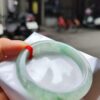 冰透起膠飄綠花正鐲