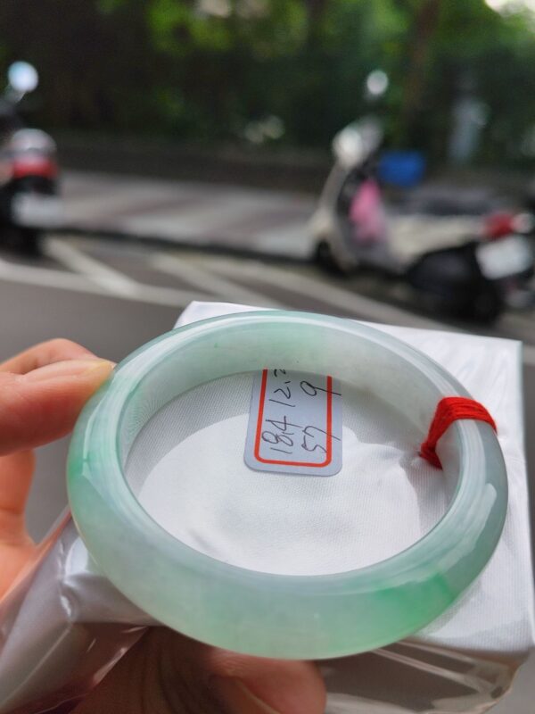 芙蓉種飄綠正圈厚庄手鐲