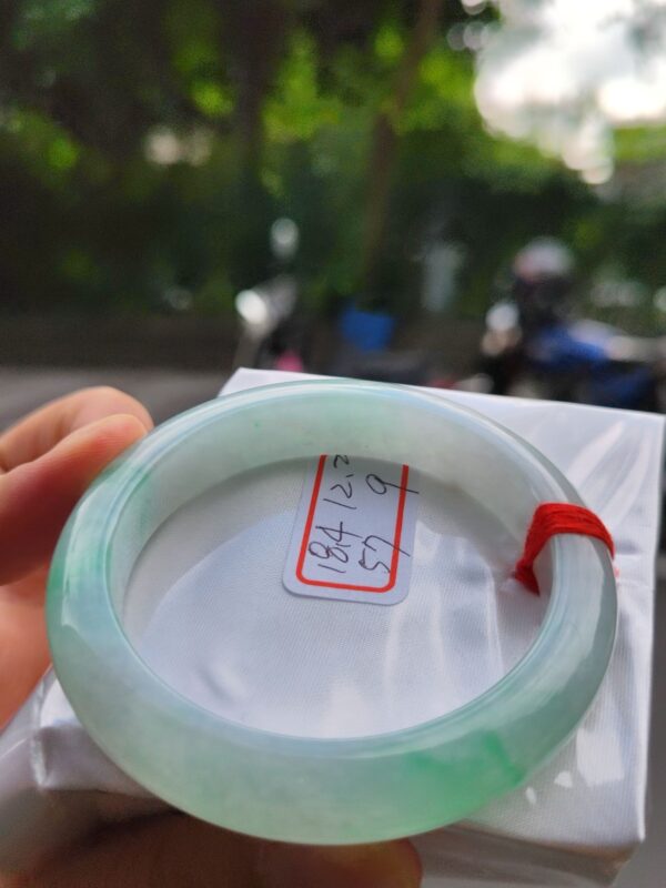 芙蓉種飄綠正圈厚庄手鐲
