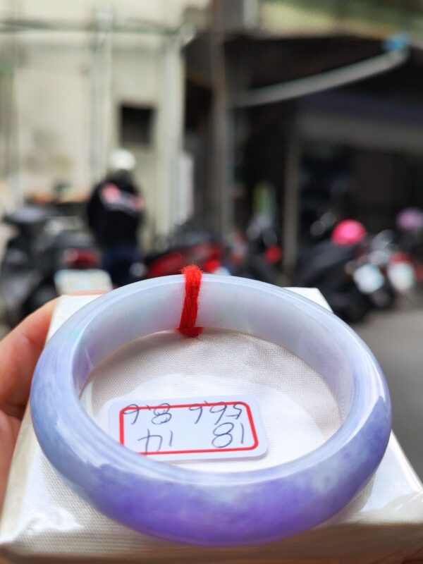 濃紫羅蘭正圈寬版手鐲