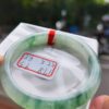 冰玻起膠飄綠花正圈手鐲