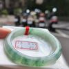 冰玻起膠飄綠花正圈手鐲