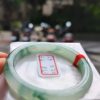 冰玻起膠飄綠花正圈手鐲