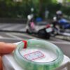 冰玻起膠飄綠花正圈手鐲