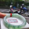 冰玻起膠飄綠花正圈手鐲