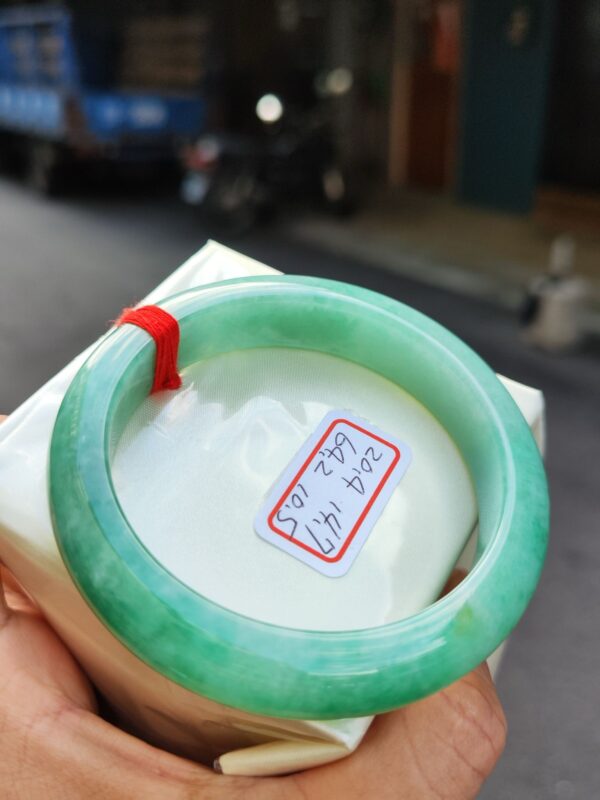 超大手圍20.4圍滿綠正圈厚庄手鐲