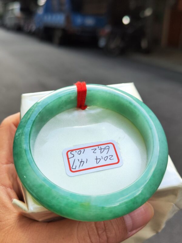 超大手圍20.4圍滿綠正圈厚庄手鐲