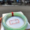 冰種芙蓉飄陽綠正圈圓骨手鐲