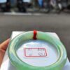 冰種芙蓉飄陽綠正圈圓骨手鐲