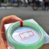 冰種芙蓉飄陽綠正圈圓骨手鐲