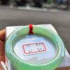 冰種芙蓉飄陽綠正圈圓骨手鐲
