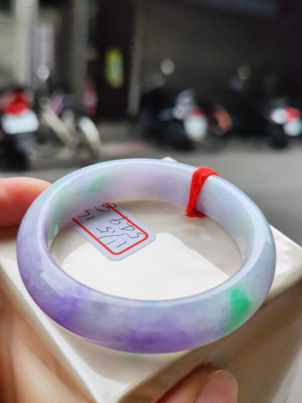 濃紫羅蘭春彩正圈寬版厚庄手鐲