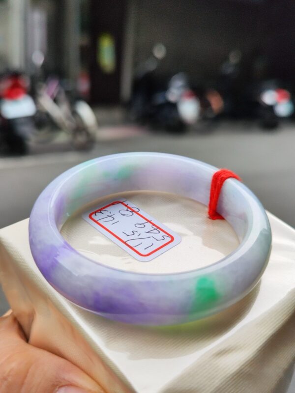 濃紫羅蘭春彩正圈寬版厚庄手鐲