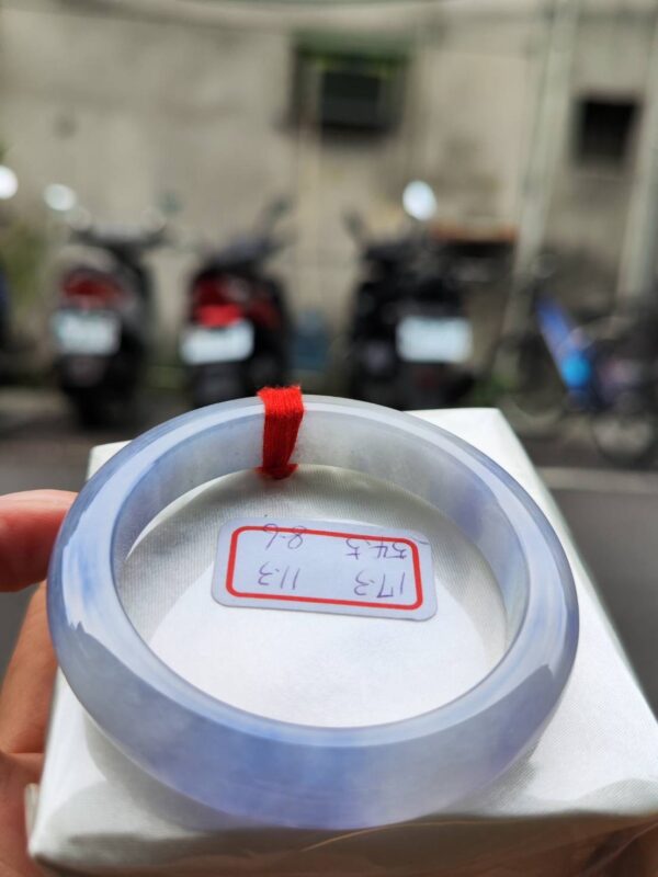 冰種濃紫羅蘭正圈厚庄手鐲