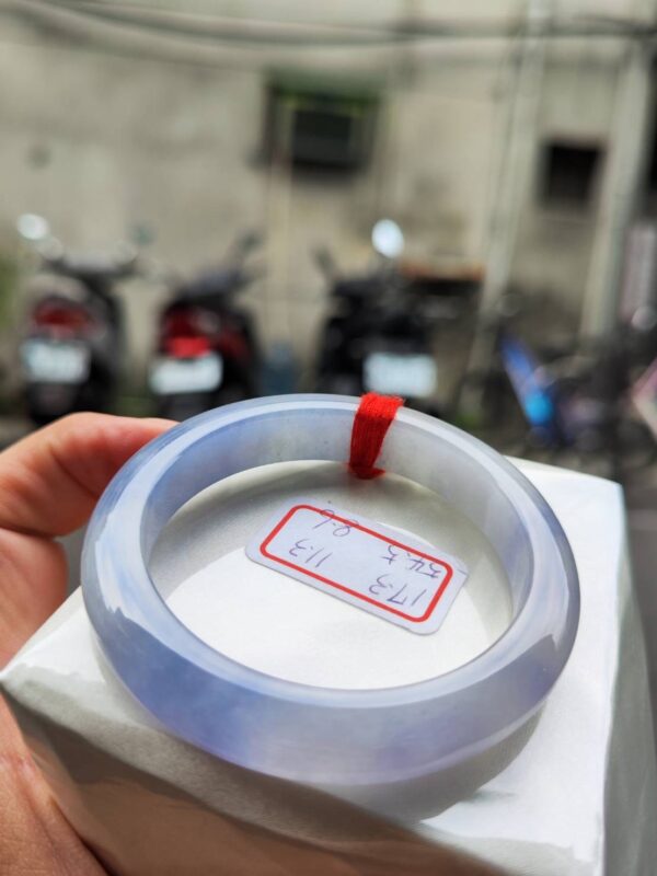 冰種濃紫羅蘭正圈厚庄手鐲