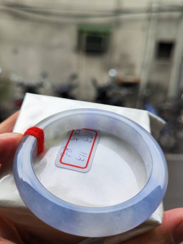 冰種濃紫羅蘭正圈厚庄手鐲