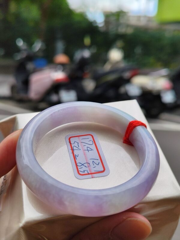 濃豔粉紫羅蘭正圈厚庄手鐲