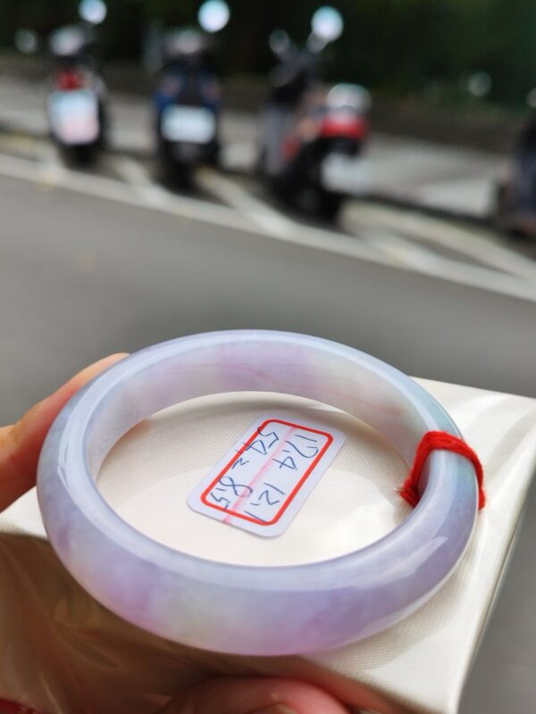 濃豔粉紫羅蘭正圈厚庄手鐲