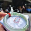 冰透起膠飄綠花正圈圓骨手鐲