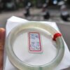 冰透起膠飄花圓骨手鐲