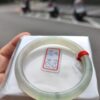 冰透起膠飄花圓骨手鐲