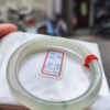 冰透起膠飄花圓骨手鐲