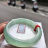 冰種起膠滿綠正圈厚庄手鐲
