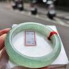 冰種起膠滿綠正圈厚庄手鐲