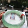 冰種起膠滿綠正圈厚庄手鐲