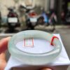 頂級放光玻璃種飄綠花正圈厚庄手鐲