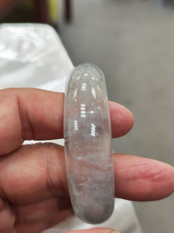 木拿頂級放光玻璃種正圈寬版厚庄手鐲