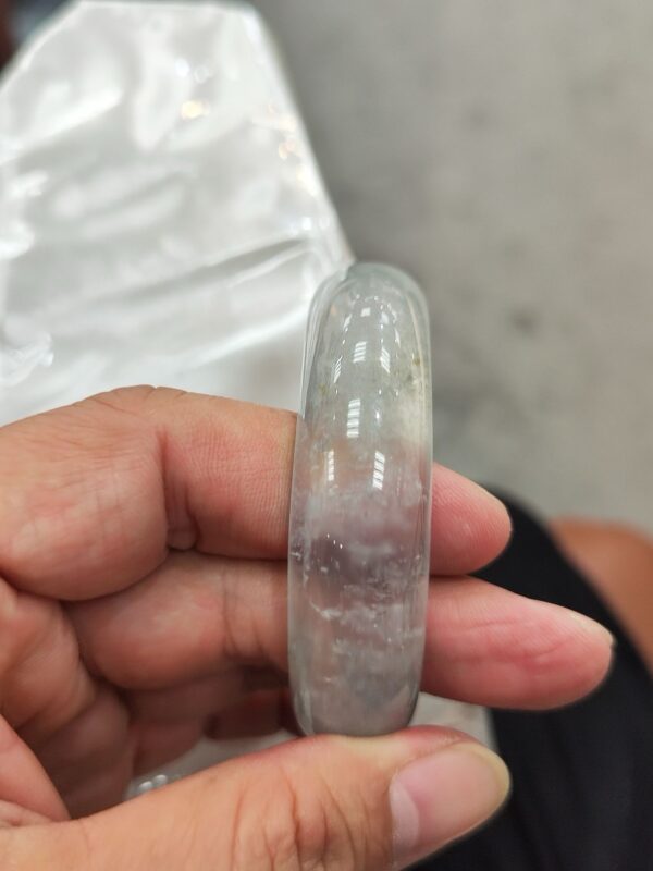 木拿頂級放光玻璃種正圈寬版厚庄手鐲