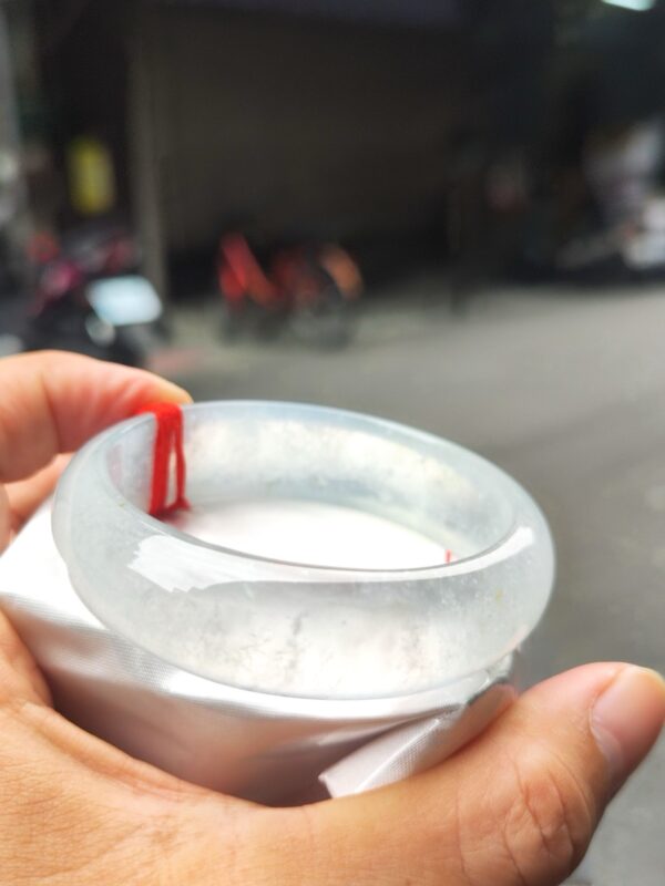 木拿頂級放光玻璃種正圈寬版厚庄手鐲