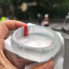 木拿頂級放光玻璃種正圈寬版厚庄手鐲