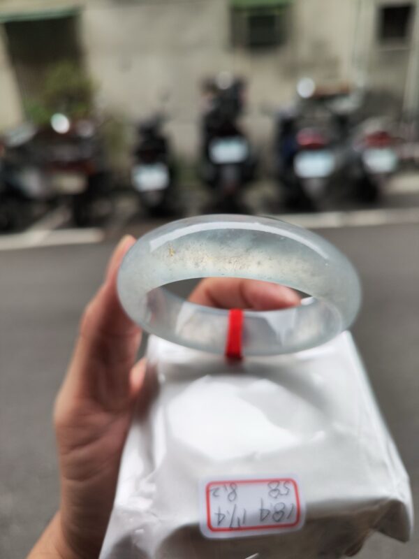 木拿頂級放光玻璃種正圈寬版厚庄手鐲