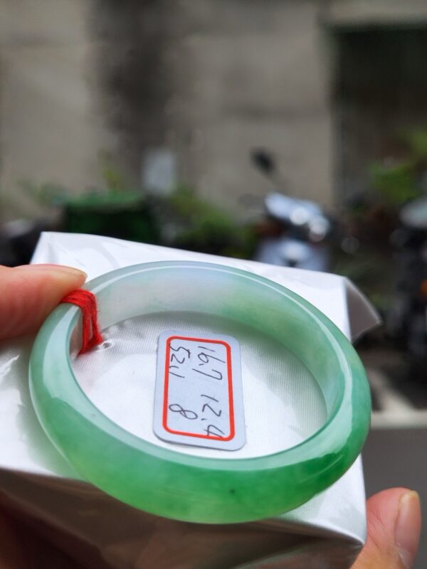芙蓉種飄陽綠正圈手鐲