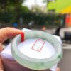 放光玻璃種飄綠正圈手鐲