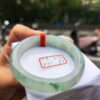 放光玻璃種飄綠正圈手鐲