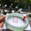 放光玻璃種飄綠正圈手鐲