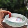 放光玻璃種飄花正圈手鐲