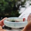 放光玻璃種飄花正圈手鐲