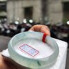 放光玻璃種飄花正圈手鐲