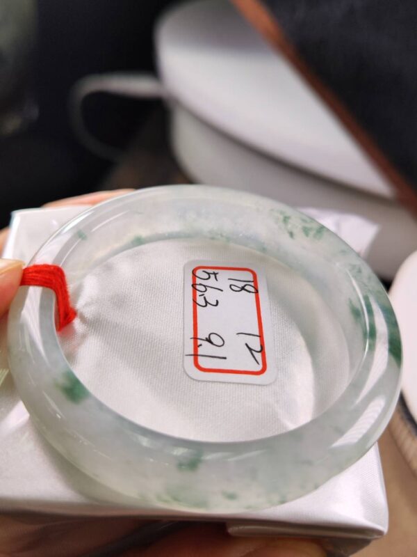 頂級放光玻璃種飄花正圈厚庄手鐲